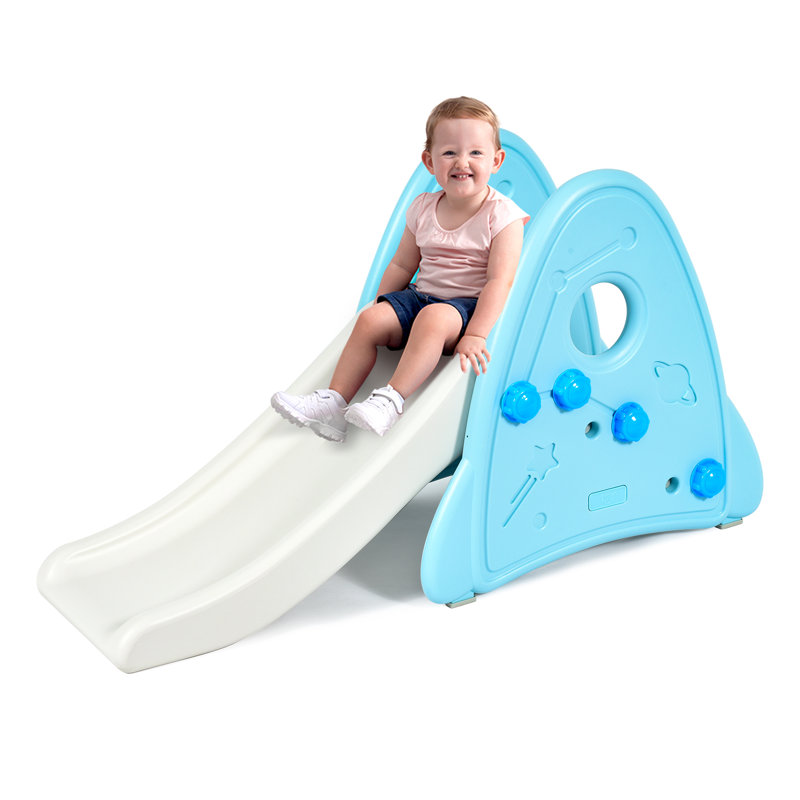Rosalyn Freeport Park Indoor Indoor/Outdoor Outdoor Straight Slide, Blue