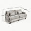 Canapé en chenille de style Mid-Century-1164422393