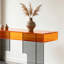 Console en acrylique avec cadre géométrique-1161499608