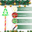 Éclairage solaire de sentier de Noël décorations d'extérieur, décorations de Noël, 8 modes, lumières d'arbre de Noël, bonbons, piquet de jardin à lumière imperméable, pour cour, jardin, porche