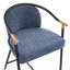 Tabouret de comptoir rembourré avec structure en métal (ensemble de 2)-1052778149