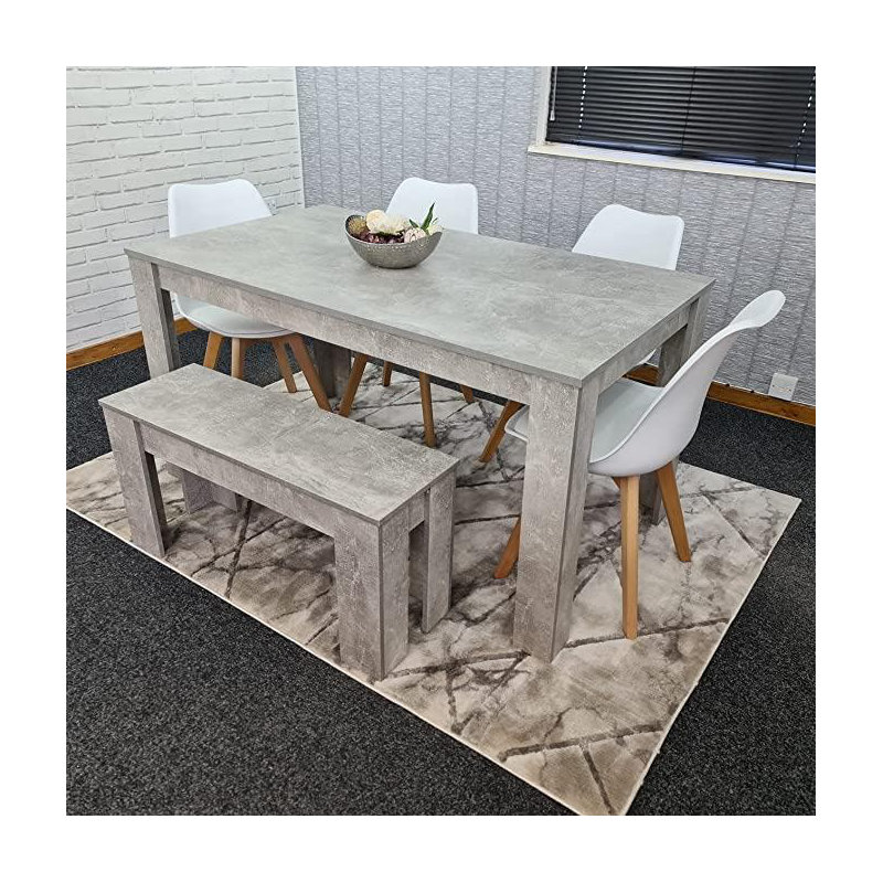 Oneridge 6 - Person Dining Set, 75cm H x 117cm W x 77cm D, White