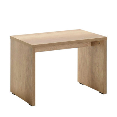Table basse moderne en chêne 23,6 po x 16,9 po x 17,0 po | 100% panneau de particules enduit de mélamine, épaisseur: 0,6 pouce | Conception brune élégante, parfaite pour le décor du salon et l'utilisation fonctionnelle, durable et facile à nettoyer