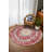 Marisol Green Red Beige Oriental Machine Printed Cotton Polyester Area Rug-215036302