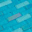 Carreau de mosaïque en verre à bord droit pour piscine 1 "x 3"-100003448