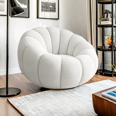 Chaise berçante moderne rembourrée