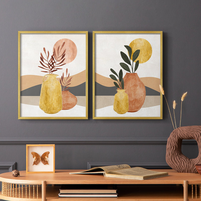 Impression encadrée Adobe Moon I-Premium - prête à être accrochée - aucun clou requis - aucun clou requis, H 29 po x l 46 po