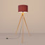 Natt 140 H cm Powder Coated Column Floor Lamp-505651157