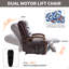 Fauteuil inclinable électrique à deux moteurs Power Brown-1103547824