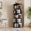 Bibliothèque rotative 6Tier, bibliothèque rotative à 360 ° pour les petits espaces, bibliothèque d'angle pour chambre à coucher, salon, salle d'étude-851024182-807166170