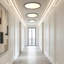Plafonnier encastré rond simple en acrylique DEL 19,7 po Deshunda-311098144-313926570