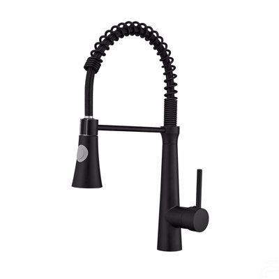 Kitchen Faucet With Pull Down Sprayer, Single Handle Single Lever Kitchen Sink Faucet