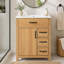 Meuble-lavabo à 4 tiroirs avec pattes en bois Heywood-231772708