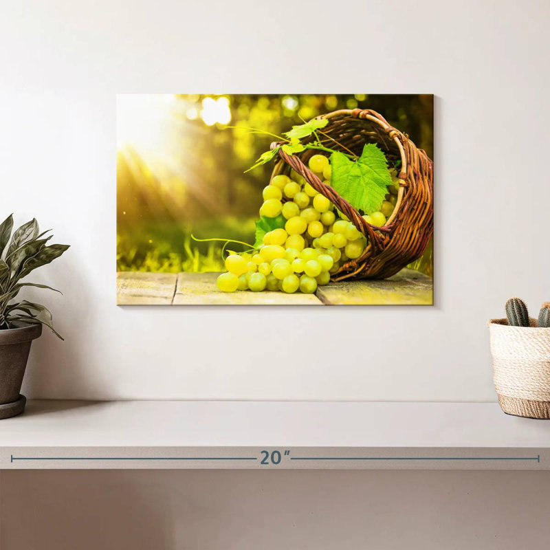 Yarlin Freshly Picked Grapes, 8" H x 12" W