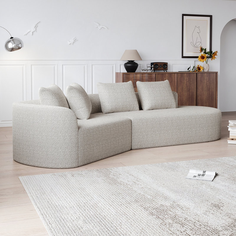 Canapé modulaire surdimensionné Modern, Khaki Chenille