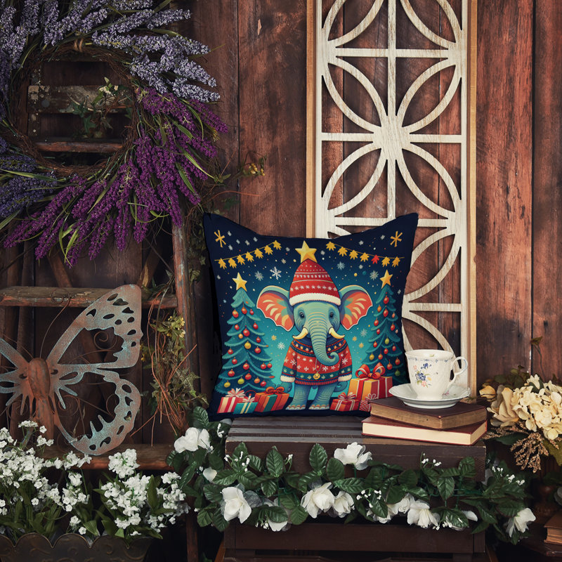  Coussin décoratif intérieur / extérieur en polyester Autre / Sans motif, 14 po x 14 po