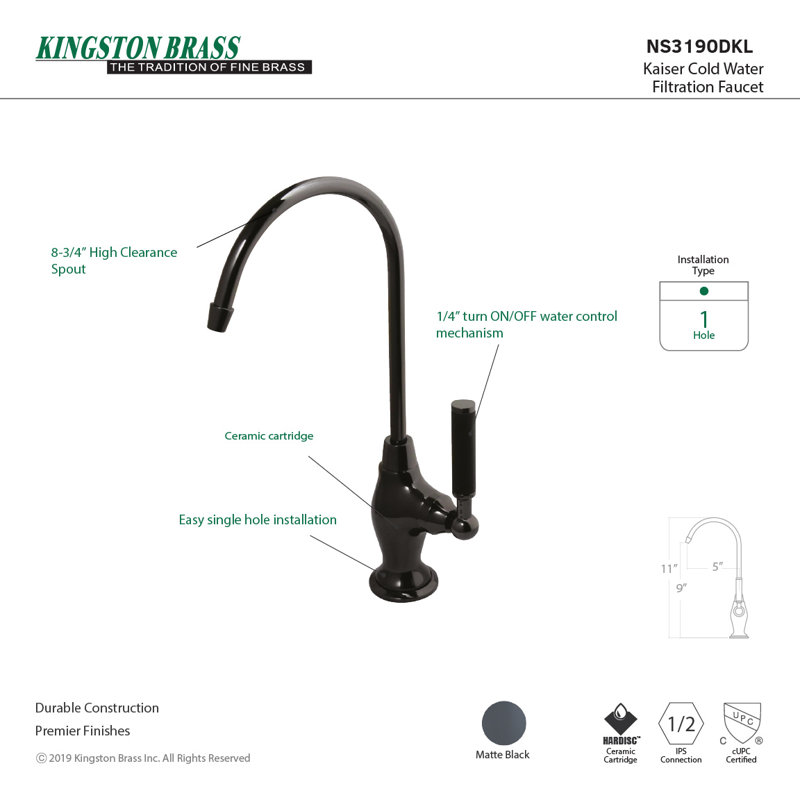 Water Onyx Cold Water Filtration Faucet
