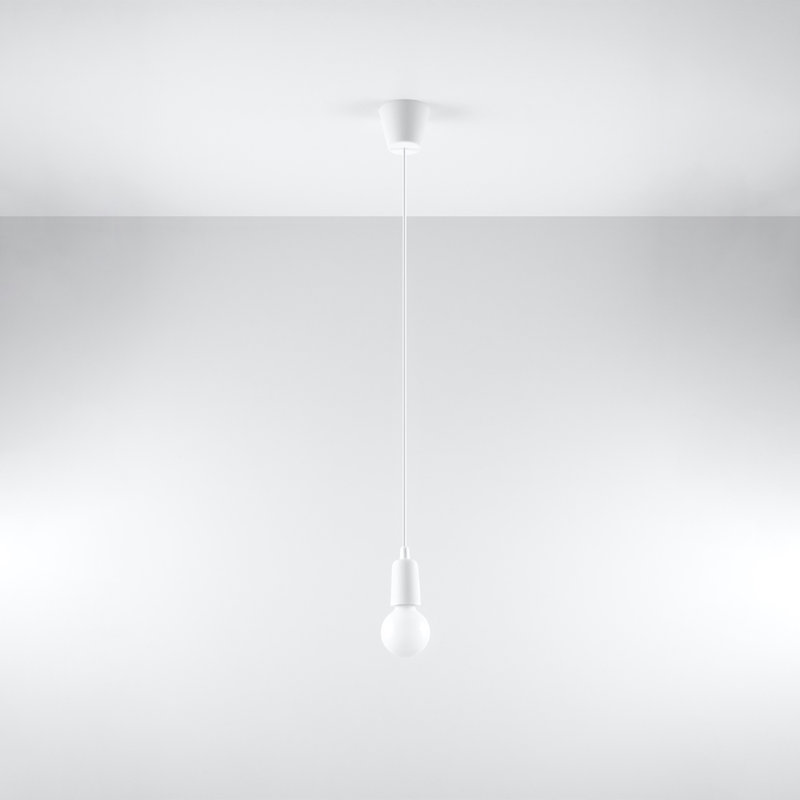 Borofsky 1 - Light White Pendant, White