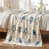 Blanc / oiseaux bleus