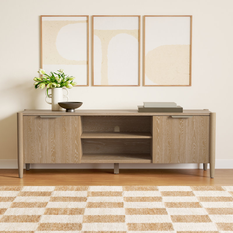 Reece TV Console, Natural Wood