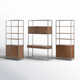 Loki 3 Piece Rectangular Writing Desk Office Set with Hutch