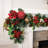 9 ft. Artificial Christmas Garland with Lights - Scarlet Hydrangea