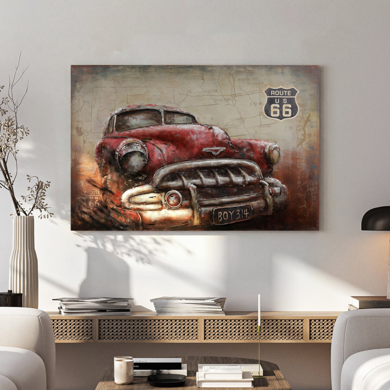 Voiture rouge classique