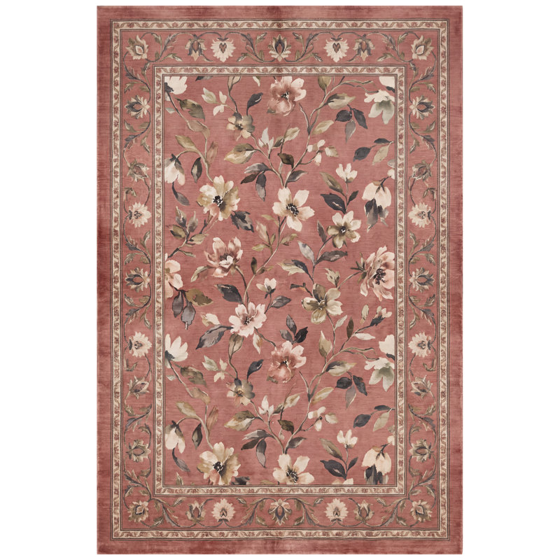 Tapis à motif floral Chantry, Rectangle 6 pi 7 po x 8 pi 10 po