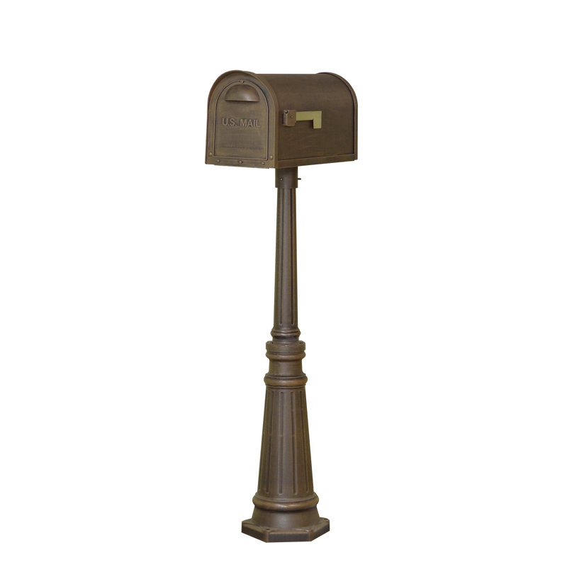 Boîte aux lettres à fixation sur poteau Classic, Cuivre