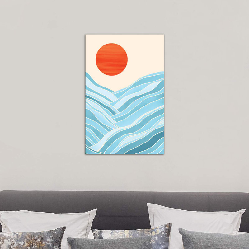 Water Like Mountains - Wrapped Canvas Print, 66.04 cm H x 45.72 cm W x 3.175 cm D