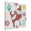 « ludique llamas iv », art sur toile-31873268