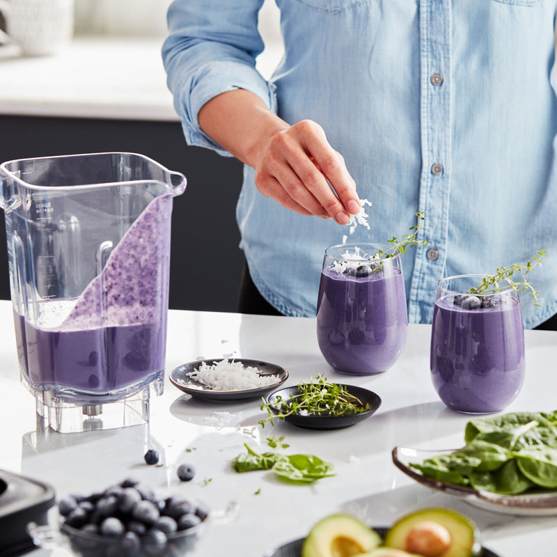 K400 Variable Speed Blender with Tamper, Contour Silver, Contour Silver