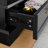 Lighted Glass Curio Cabinet With Adjustable Shelves - Elegant 2-Door Display Cabinet & Built-In Drawer, Includes Bulb - BLACK