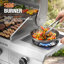 Barbecue au propane liquide à 4 brûleurs en acier inoxydable COWSAR 1 brûleur latéral-132942391