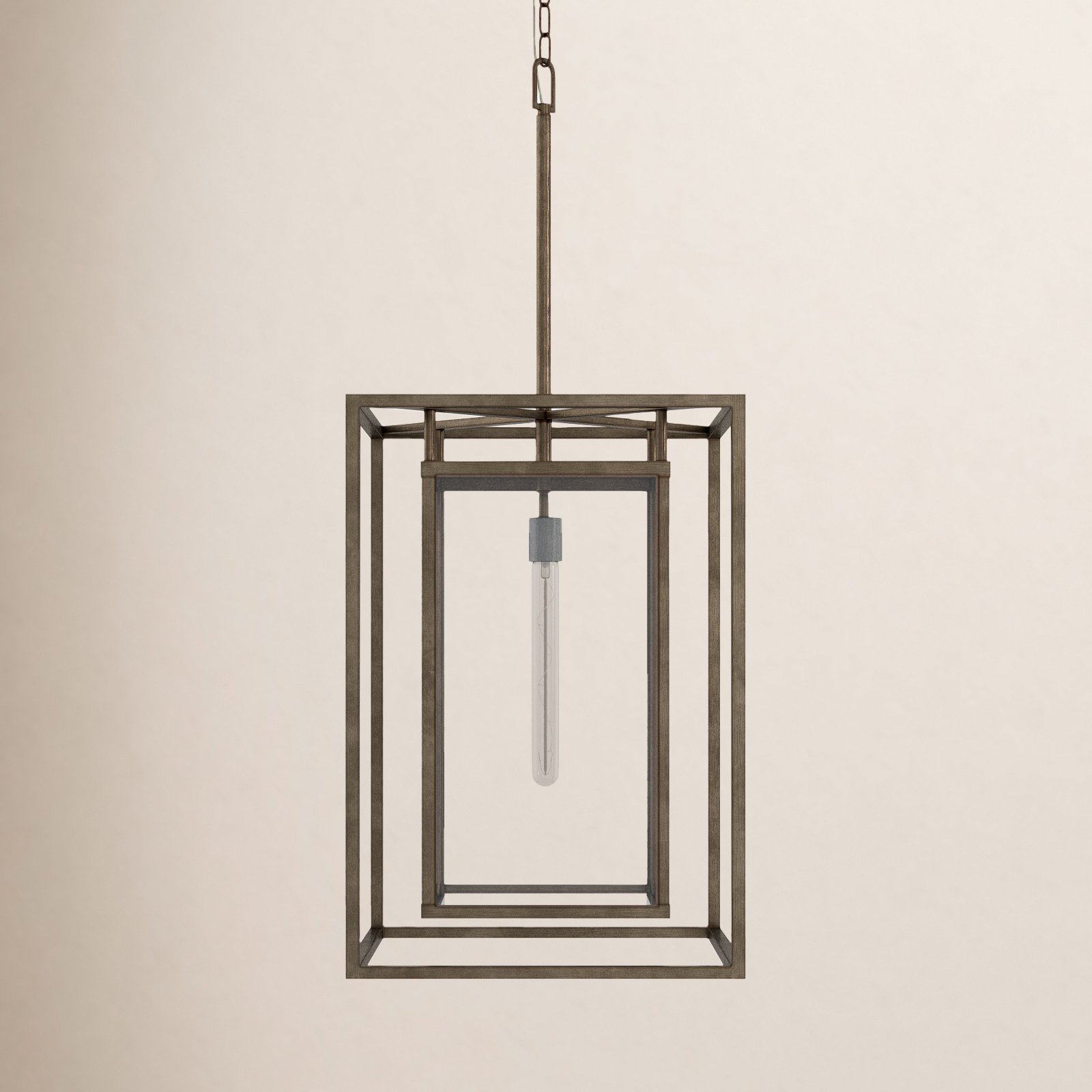 Caliana Outdoor Hanging Lantern, Burnished Bronze