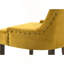 Ensemble de 2 chaises d'appoint en velours jaune et fini espresso Farren
