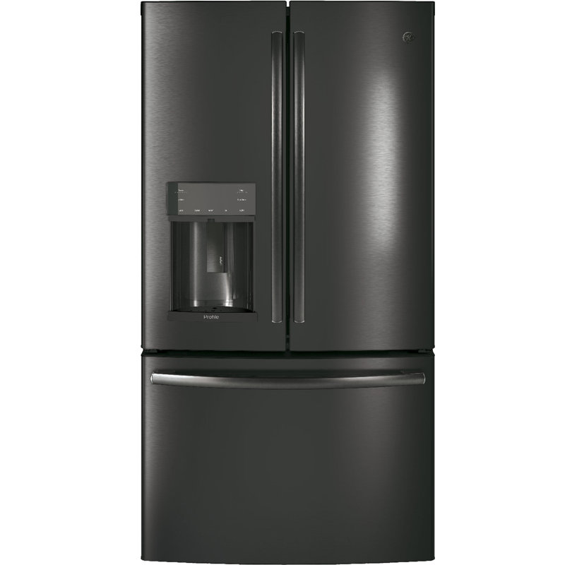 36" Energy Star® French Door 22.1 cu. ft. Refrigerator with Hands-free Autofill, Fingerprint Resistant Black Stainless