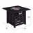 Fire Pit Table, 32-Inch Square 50,000 BTU Auto-Ignition Propane Gas Firepit With Waterproof Cover