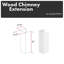 Zline 61 In. Shiplap Bright White Wooden Chimney Extension For Ceilings Up To 12 Ft. (kpww-e)