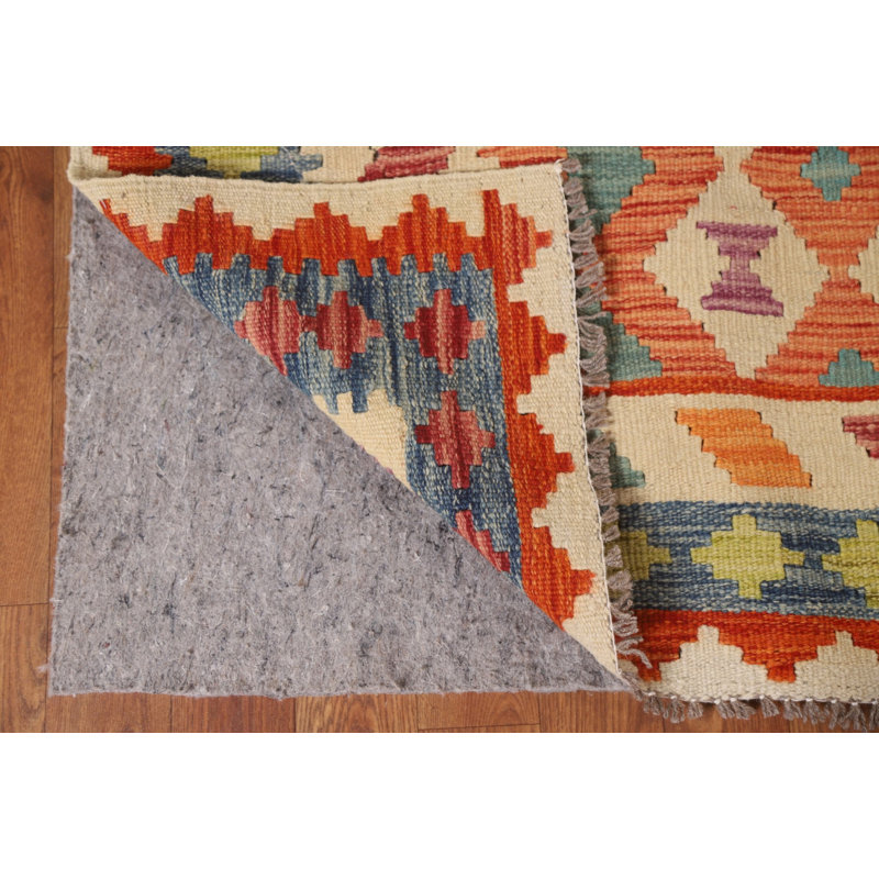 Tapis kilim réversible en laine 5 x 6