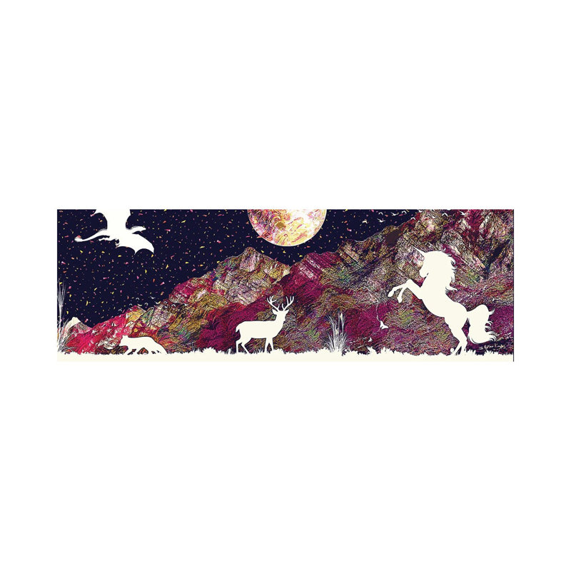 Mystical Beast by Gab Fernando - Wrapped Canvas Panoramic Print, 30.48 cm H x 91.44 cm W x 1.91 cm D