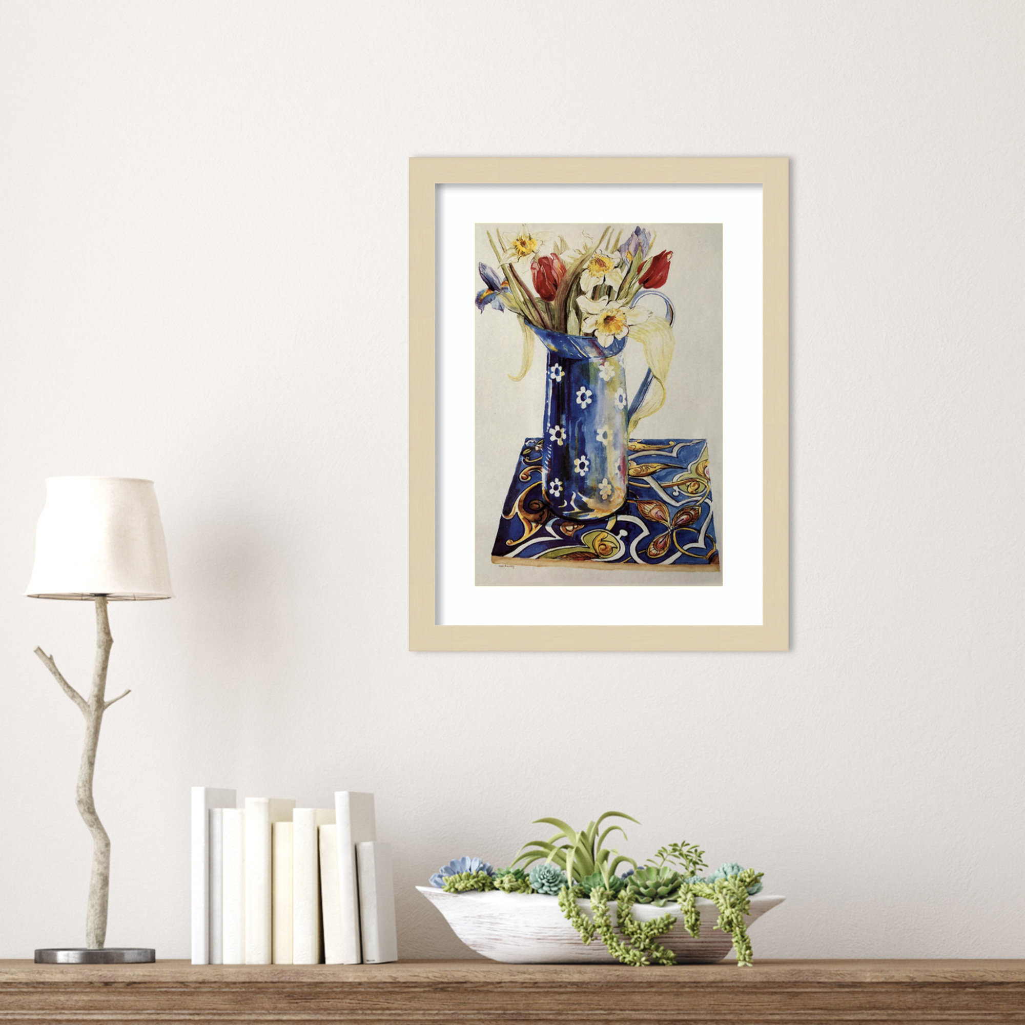 Tulips by Thewsey Joan, 17" H x 13" W, Brown