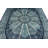 7x10 Navy and Ivory Turkish Antep Rug