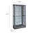 Sliding Door Curio Cabinet