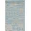 Tapis bleu clair en laine / coton noué à la main Kenya-33000812