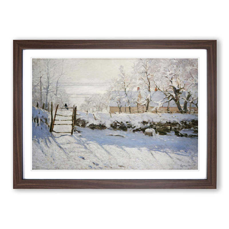 Claude Monet - Single Picture Frame Painting, Walnut