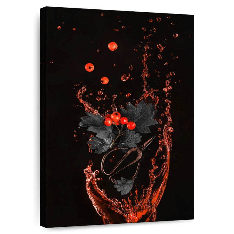 Yarlin Red Berry Drink, 45" H x 30" W