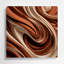 Abstraction numérique 2, art mural en métal brun-378598884