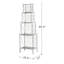 Étagère antique en fer à 3 niveaux 25,5 x 17 x 80,5 po - patiné, présentoir pour la cuisine, la salle de bain, le salon ou le patio