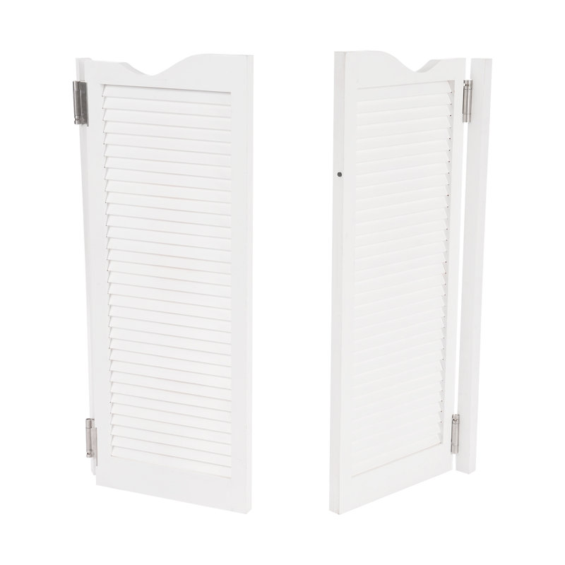 Solid Wood Café/Saloon Doors, 35.83" x 42.13", White